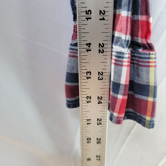J. Crew Multicolor 100% Cotton Dress Shirt Button Down Long Sleeve Men's Size M - Picture 8 of 10